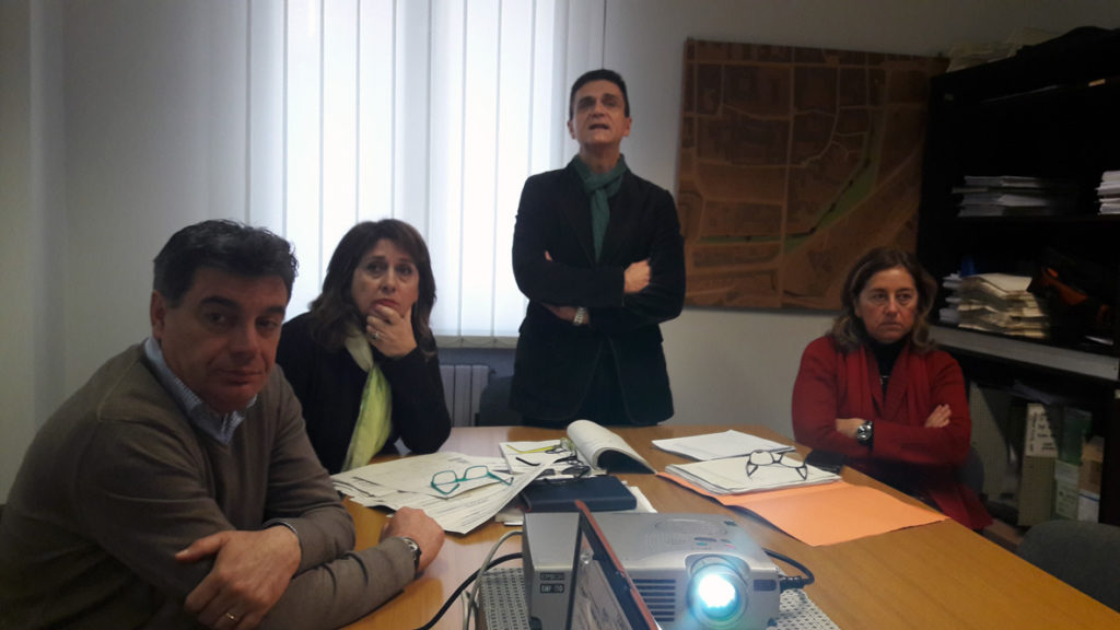 Da sinistra: il sindaco di Fano Massimo Seri, l'assessore Marina Bargnesi, l'assessore Marco Paolini, l'assessore Carla Cecchetelli del Comune di Fano - #ORIZZONTEFANO, Piano strategico